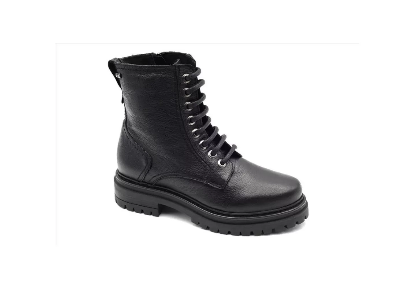 Donna Valleverde Anfibio Da Donna In Pelle Con Zip 49421 Vitello Nero
