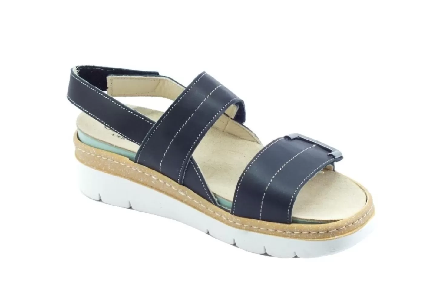 Donna Grunland Sandalo In Pelle Regolabile Se0486-68 Moll