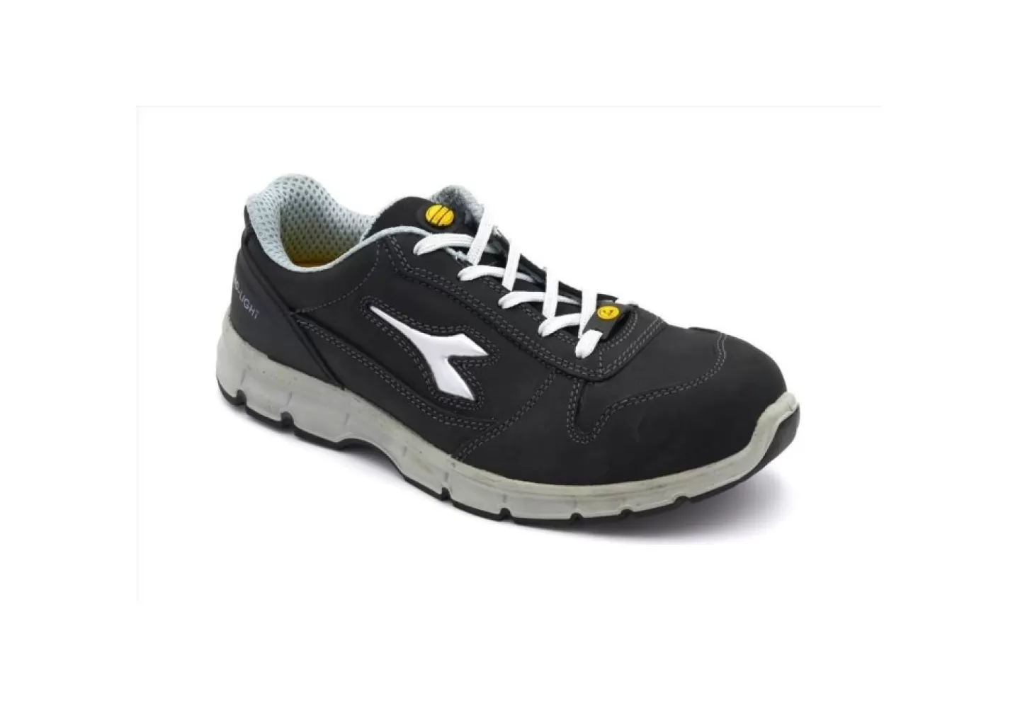 Uomo Utility Diadora Scarpa Antinfortunistica Bassa In Nabuk Nero Diadora Run Ii Low S3 Src Esd