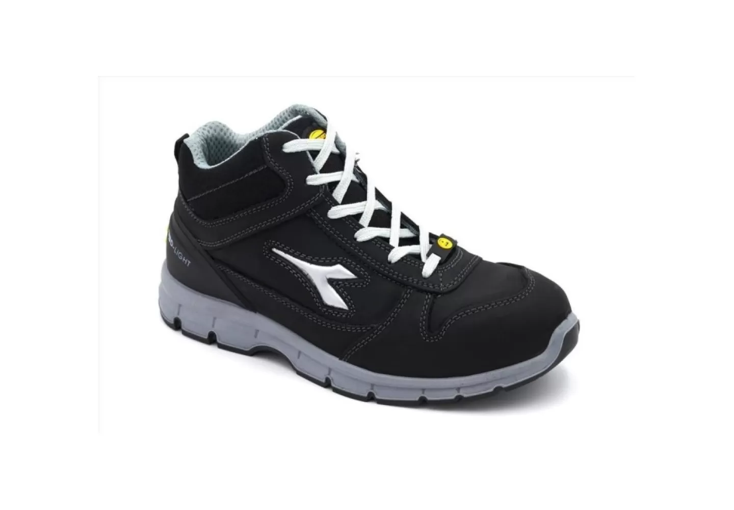 Uomo Utility Diadora Scarpa Antinfortunistica In Nabuk Nero Diadora Run Mid S3 Src Esd