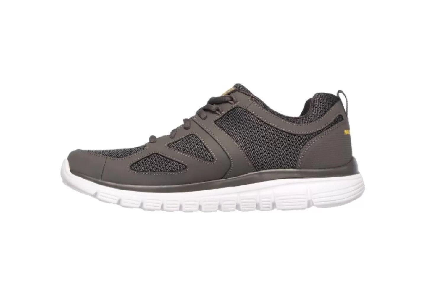 Uomo Skechers Scarpa Sportiva Da Uomo In Tessuto 52635 Grigio Charcoal