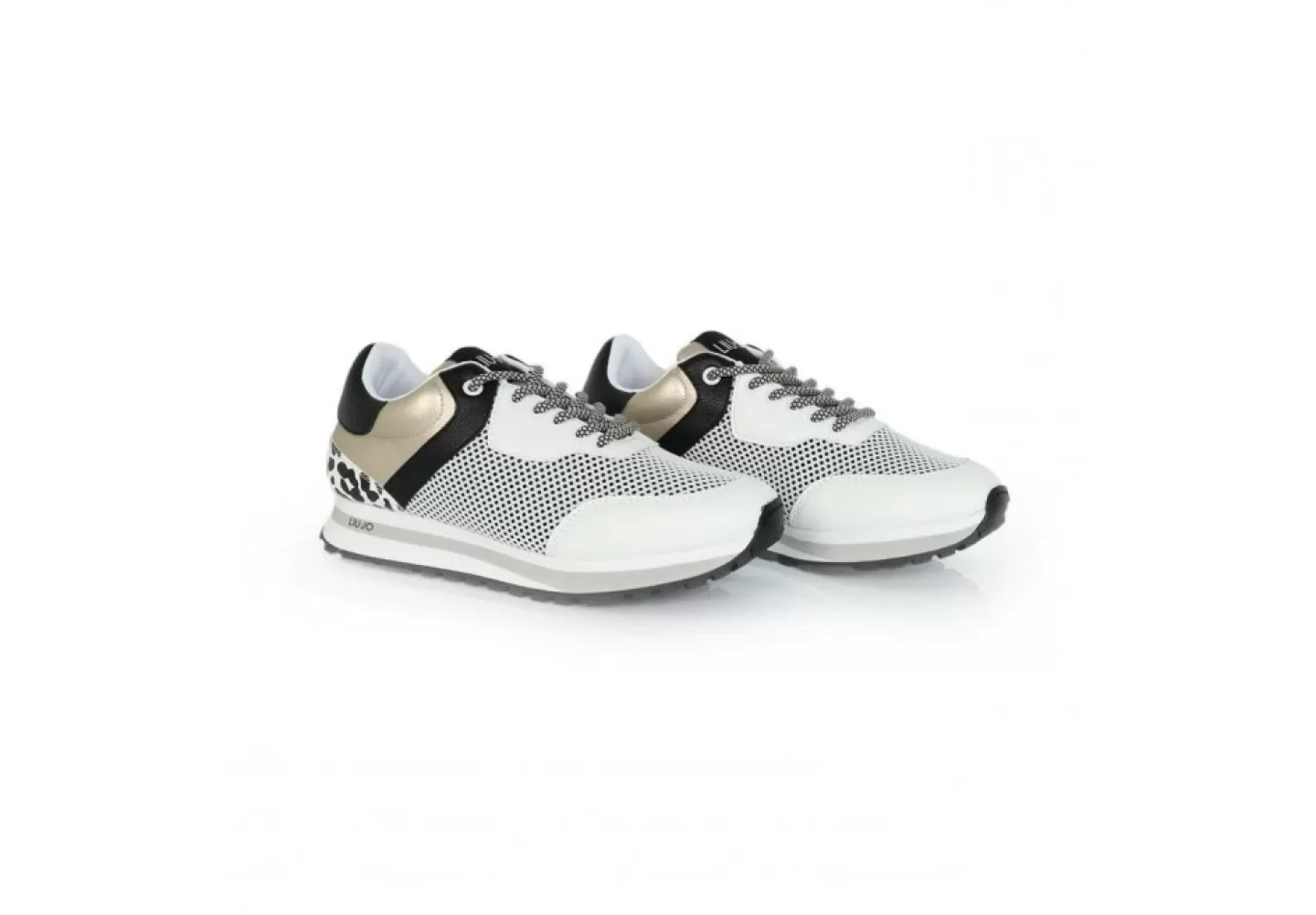 Donna Liu-Jo Sneaker Da Donna Liu Jo Wonder501-3036 Black White Gold