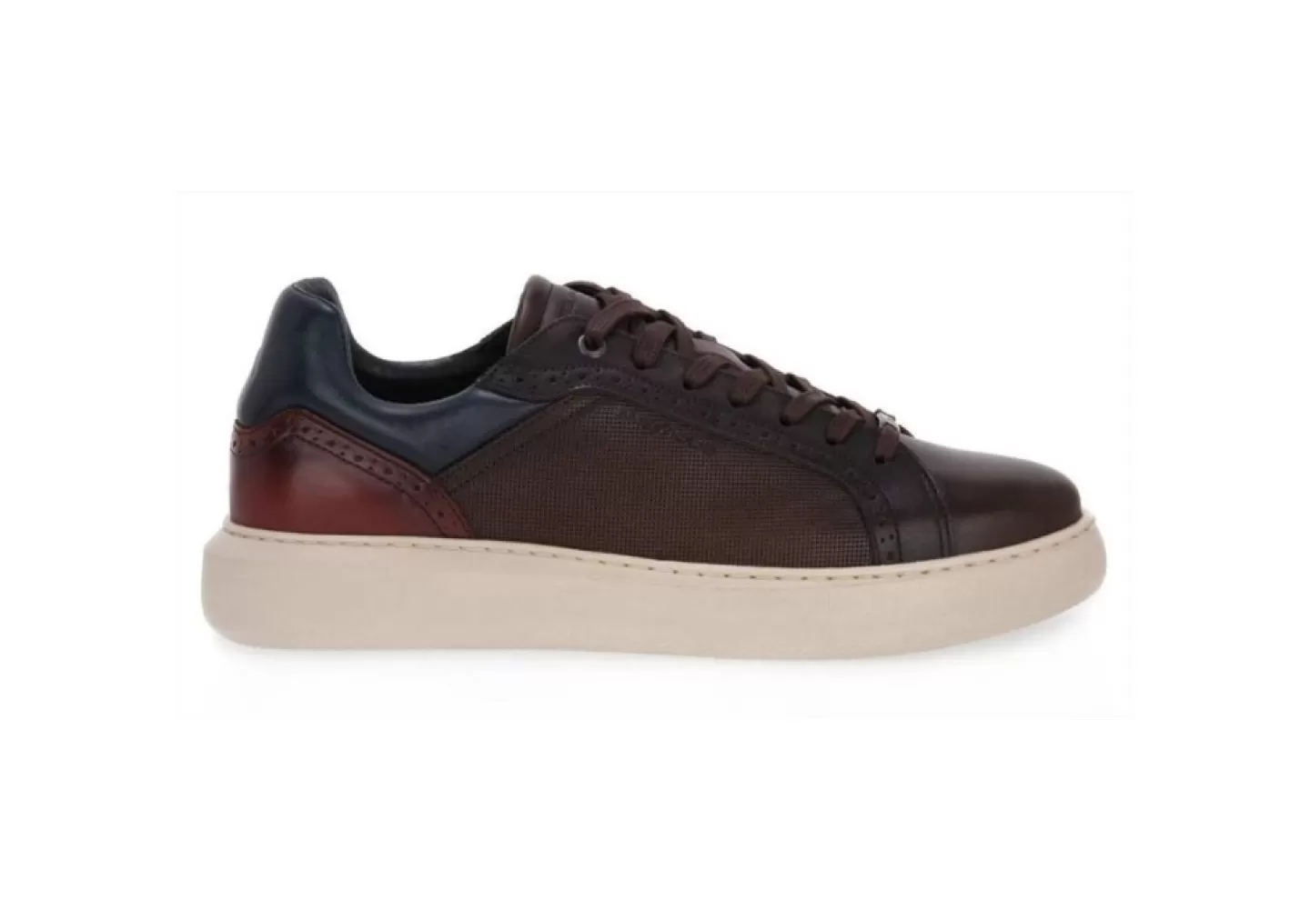 Uomo Ambitious Sneaker Da Uomo Casual In Pelle 12500-6564Am Cognac Combi