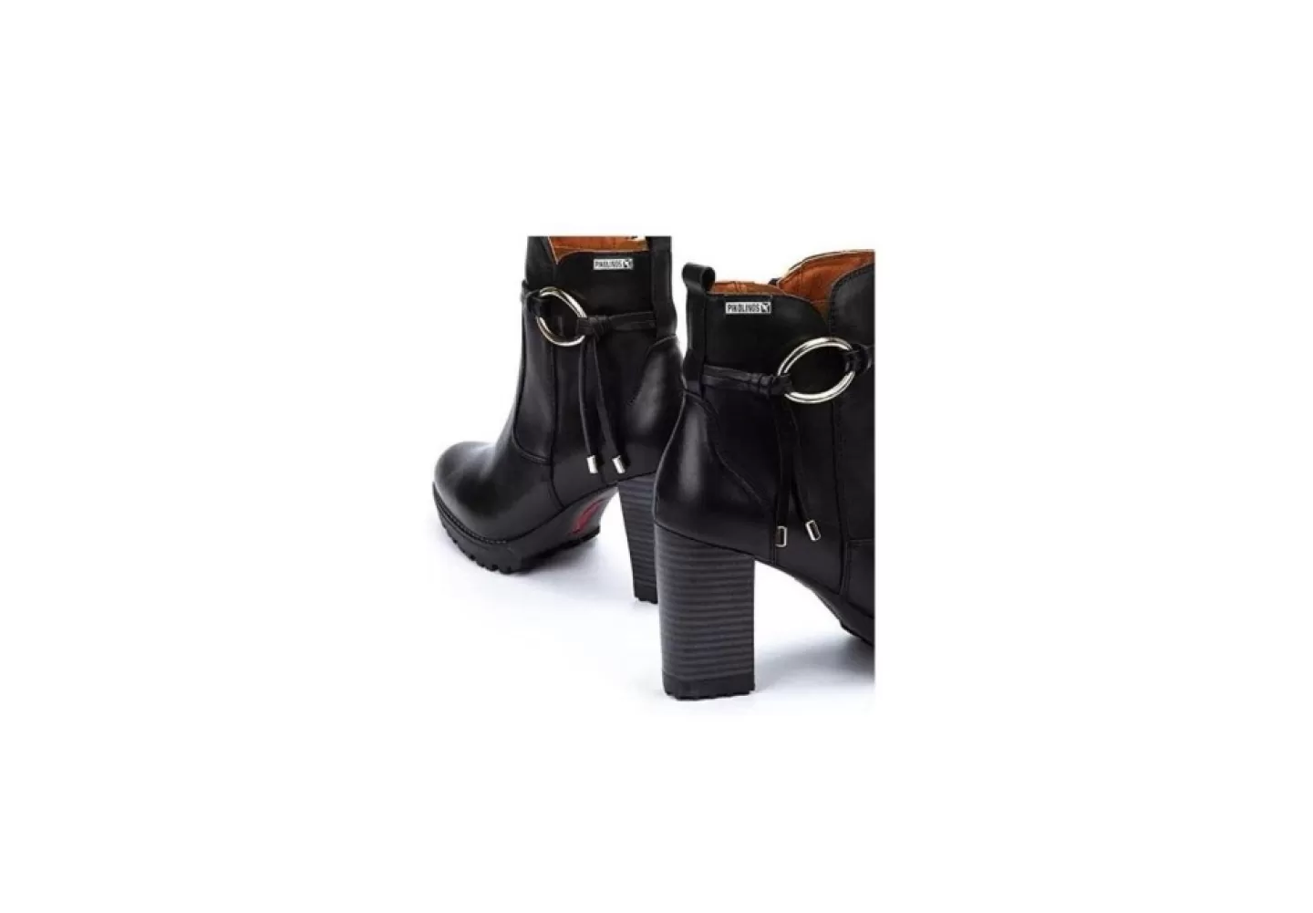 Donna Pikolinos Tronchetto Da Donna Con Tacco In Pelle Connelly W7M-8542 Bla