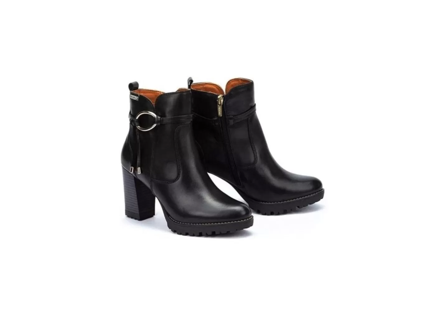 Donna Pikolinos Tronchetto Da Donna Con Tacco In Pelle Connelly W7M-8542 Bla